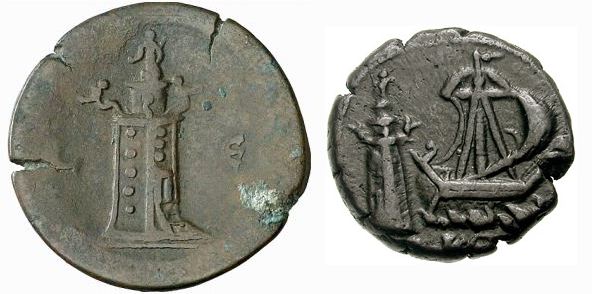Riddle 70 Lighthouse of Alexandria coins