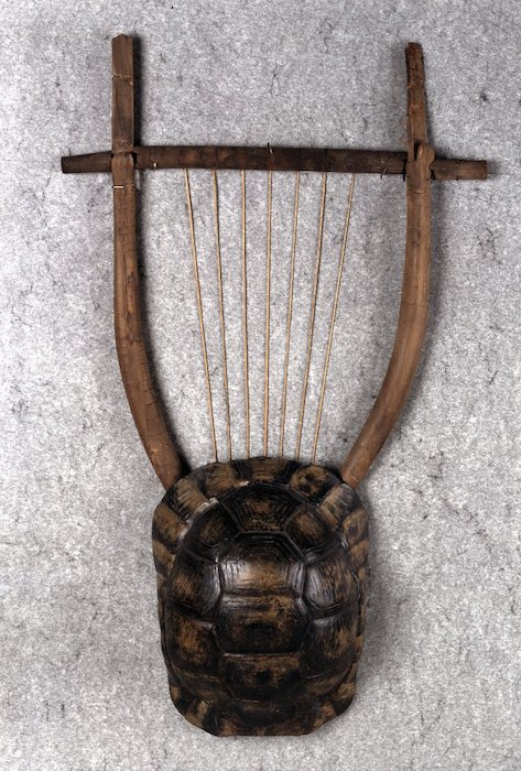 Lyre made from tortoise shell