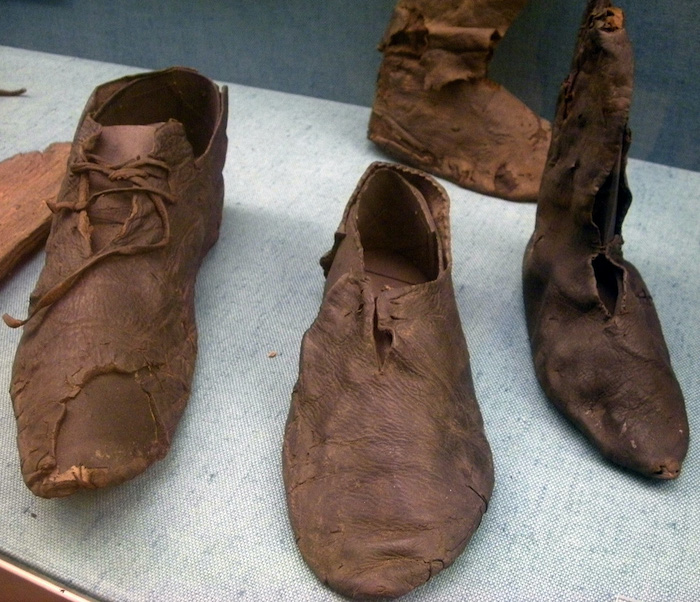 Medieval Scandinavian leather shoes